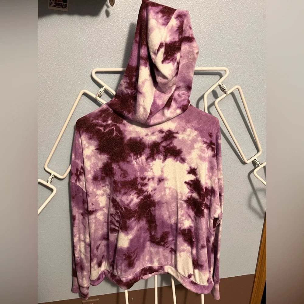 Tie-Dye Hacci Hoodie lilac snow dye effect size XXL 16P/18P